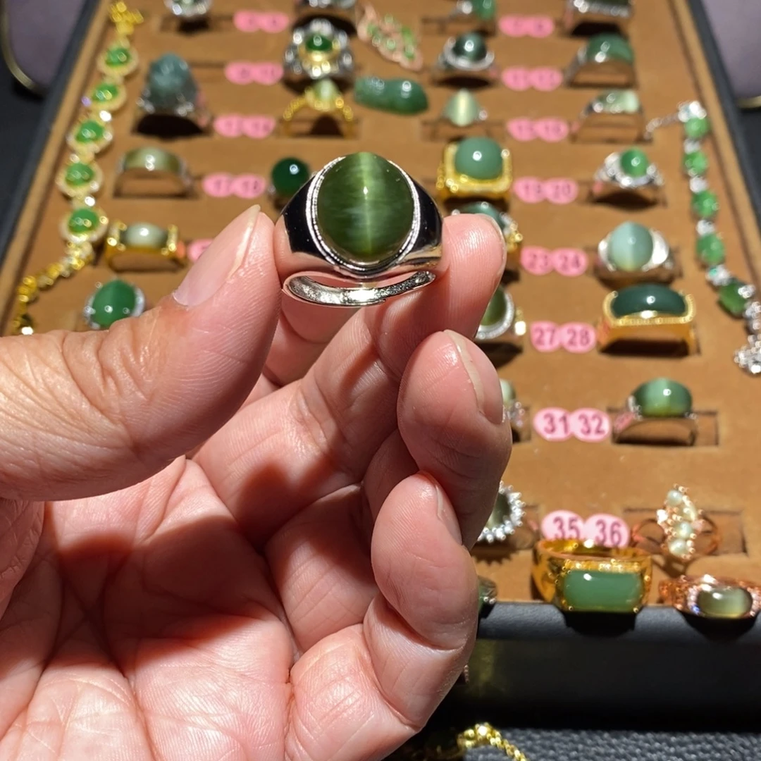 和田玉未镶嵌戒指