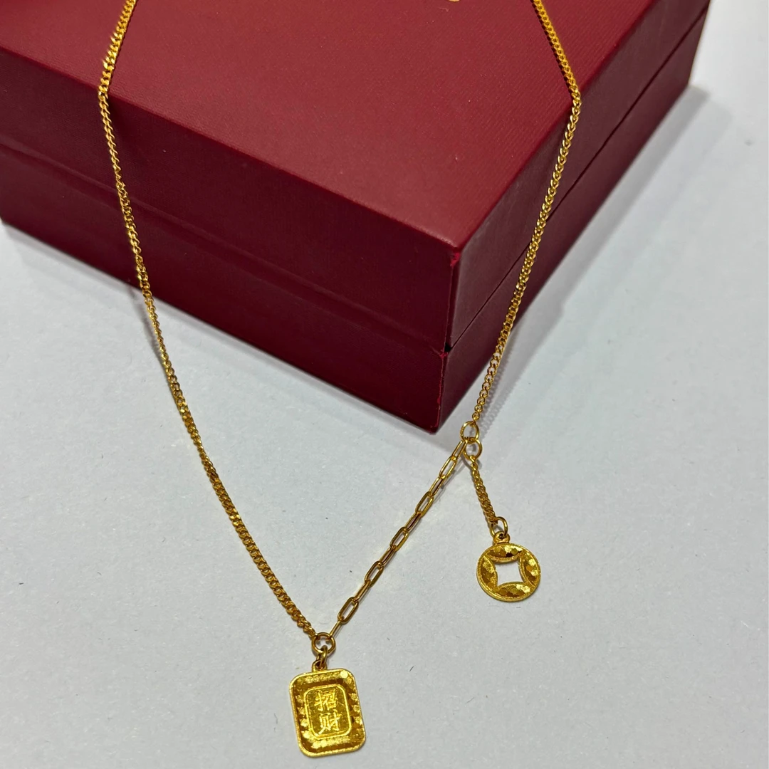 赛菲尔万足®足金招财套链70906