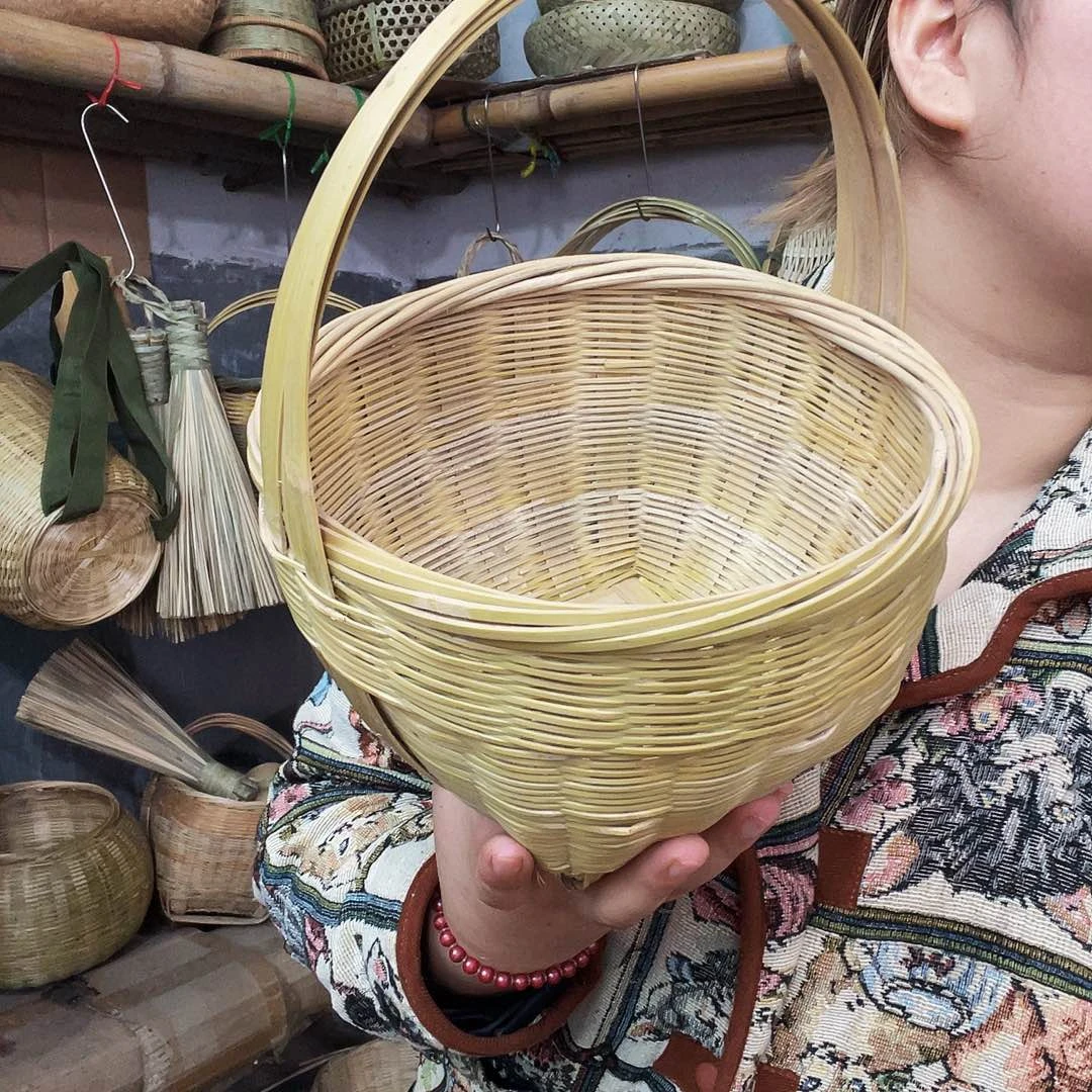 金属小篮子手工编织