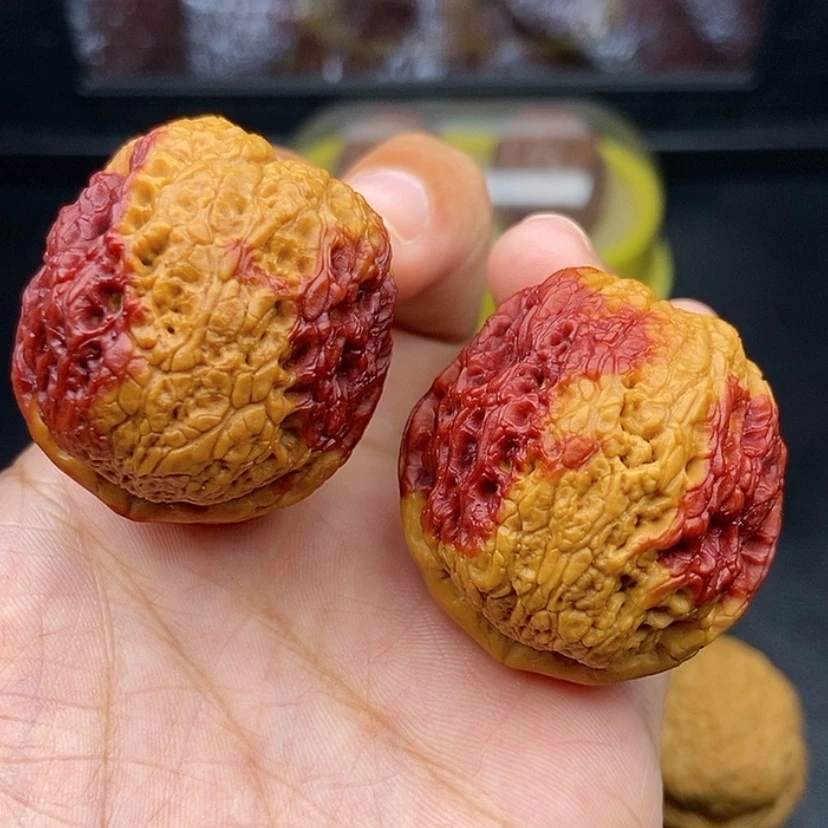 【闪购商品】把件文玩核桃38尺蛇皮球