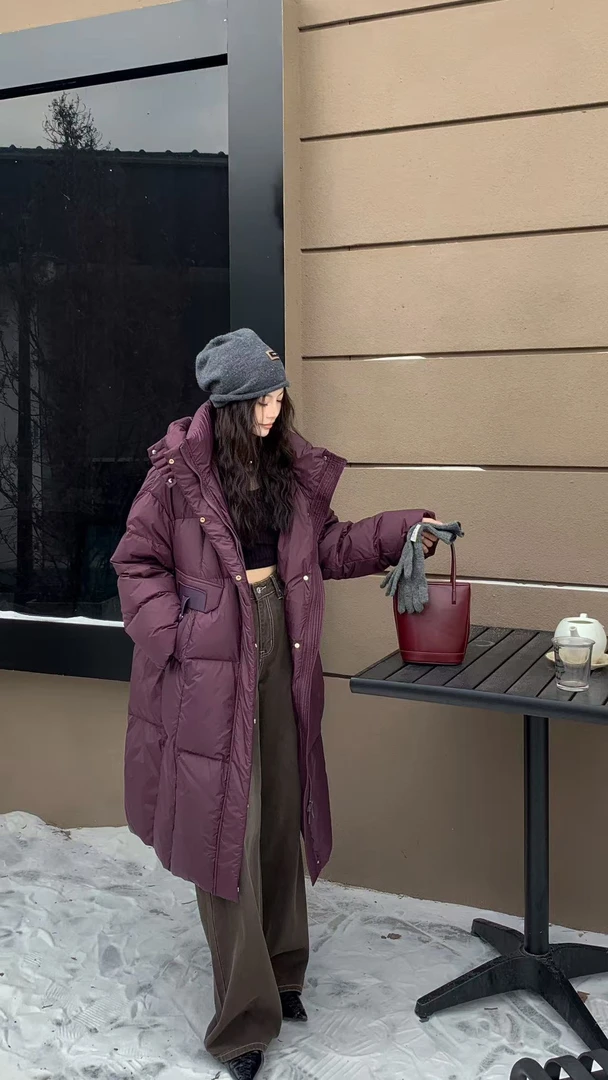 320大童亲子时尚休闲新国标中长款连帽羽绒服-707