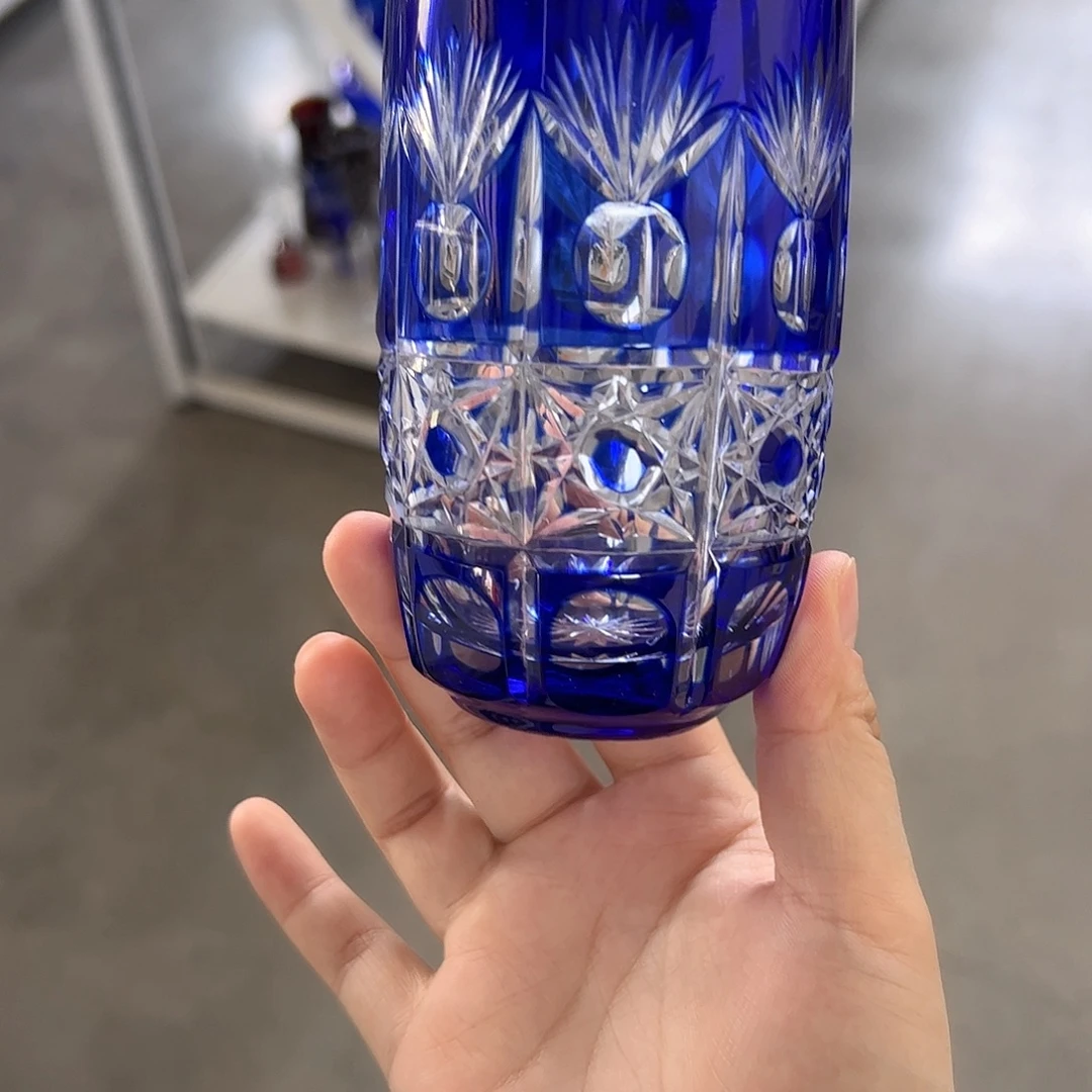 水晶玻璃平底款微瑕一个
