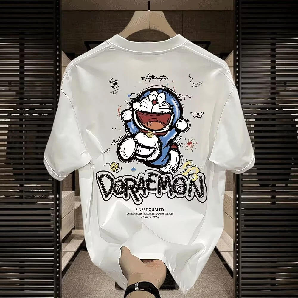 潮T纯棉高端潮牌男装夏季t恤高级卡通短袖T恤2025年新款印花t恤