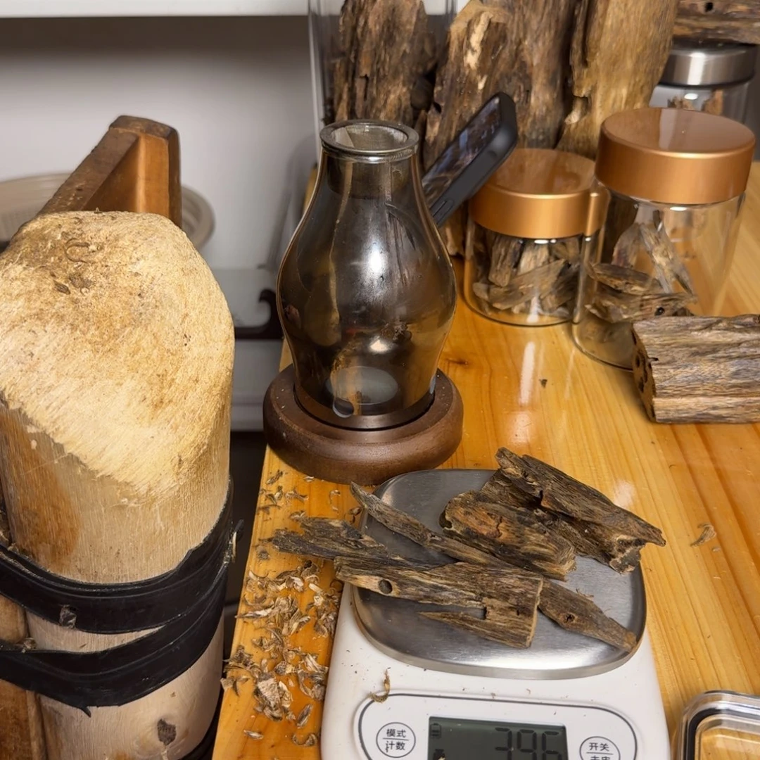 沉香张勺子虫漏香39克