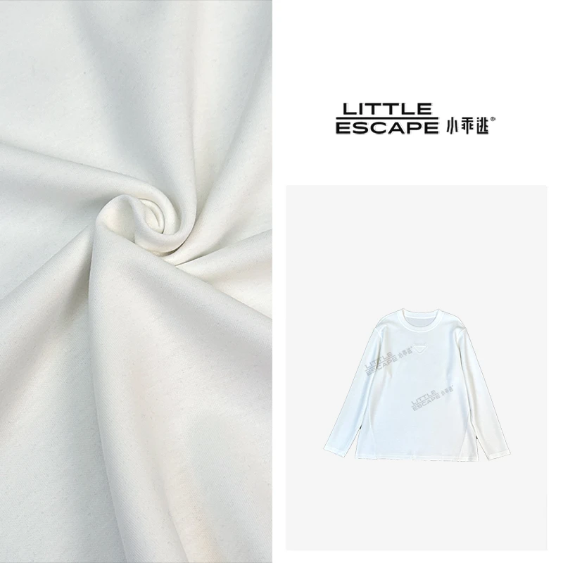 小乖逃圆领白色三角卫衣形打底T恤 净色套头上衣 Q6605