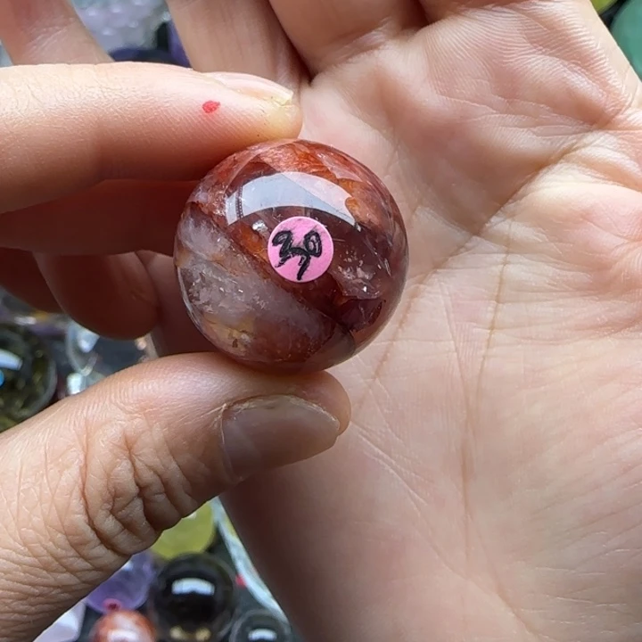 未镶嵌珠宝半成品水晶2.45厘米