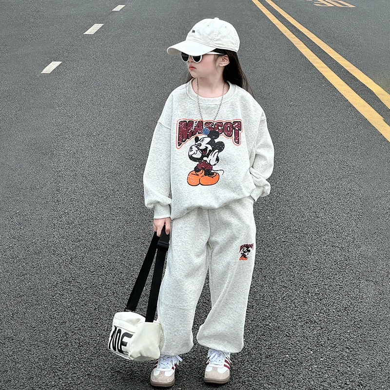 儿童套装2025新款小女孩春秋洋气时髦卫衣两件套女童韩系休闲穿搭