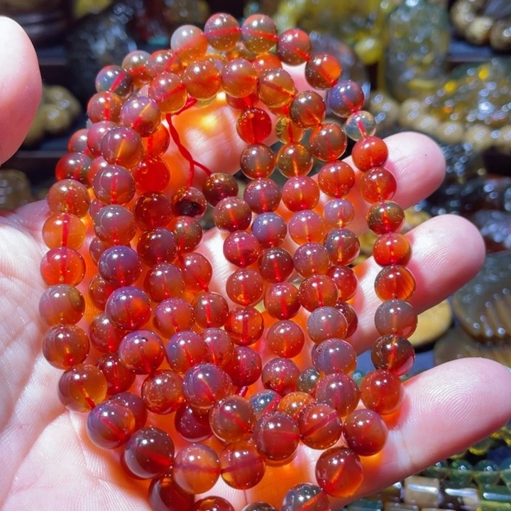 琥珀手链未镶嵌5***3天然