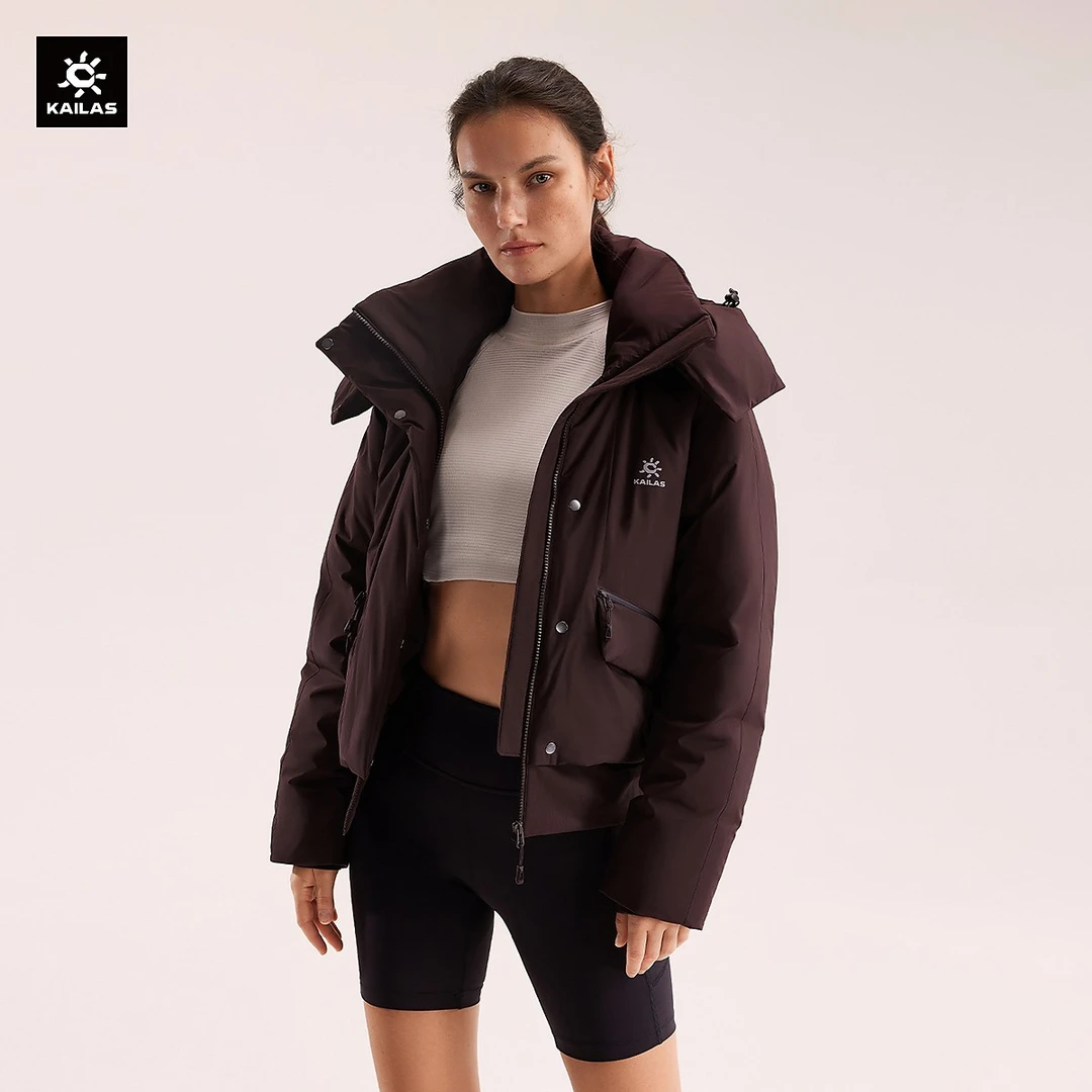 【泡芙羽绒】KAILAS凯乐石女款羽绒服鹅绒防风保暖加厚冬季防泼水