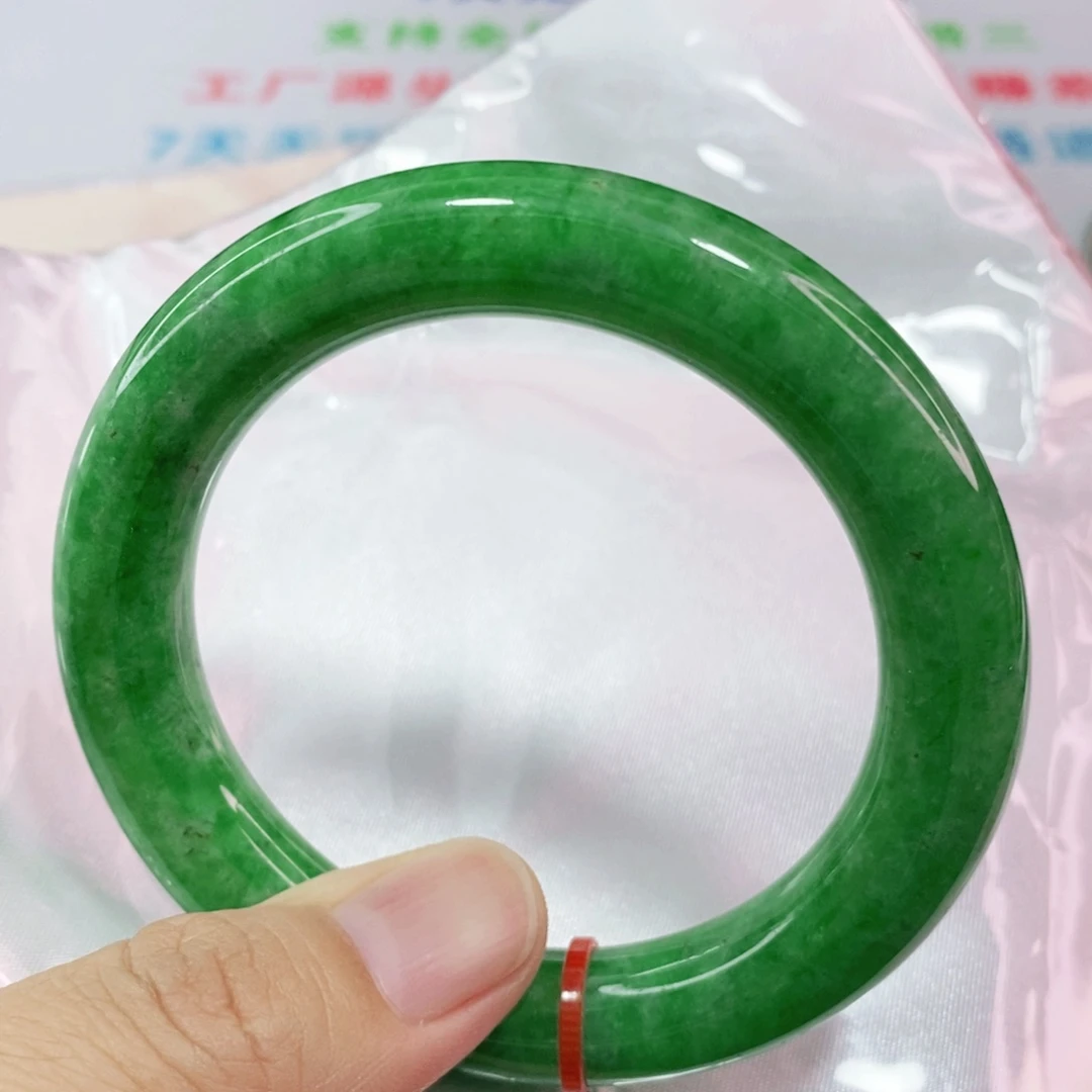 未镶嵌手镯翡翠54.5圈口圆条力推高品质高质量