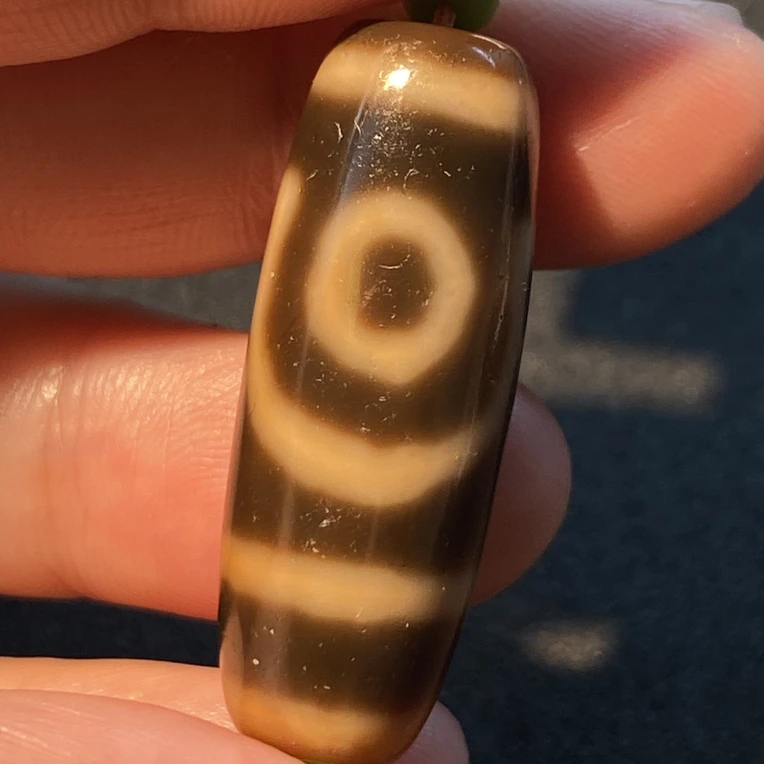 小卢手工二眼天珠带绳