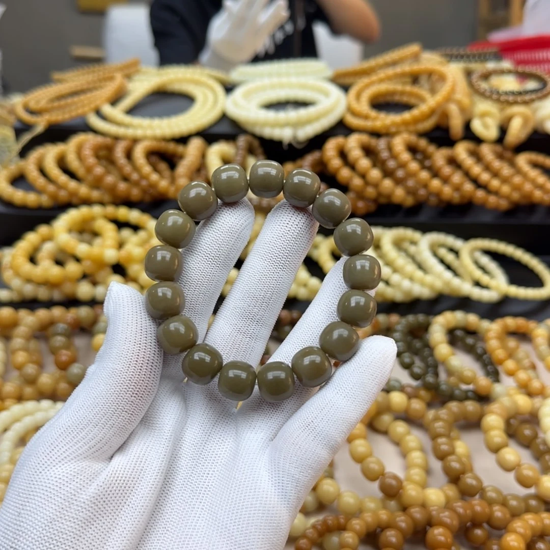 菩提根/象牙果手串13.14 2年 鬼工