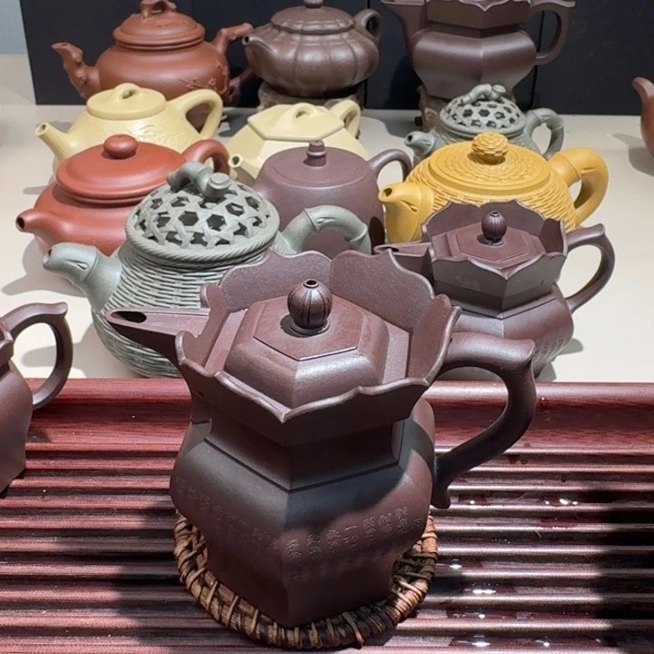 *****茶壶紫砂原矿老紫泥憎帽