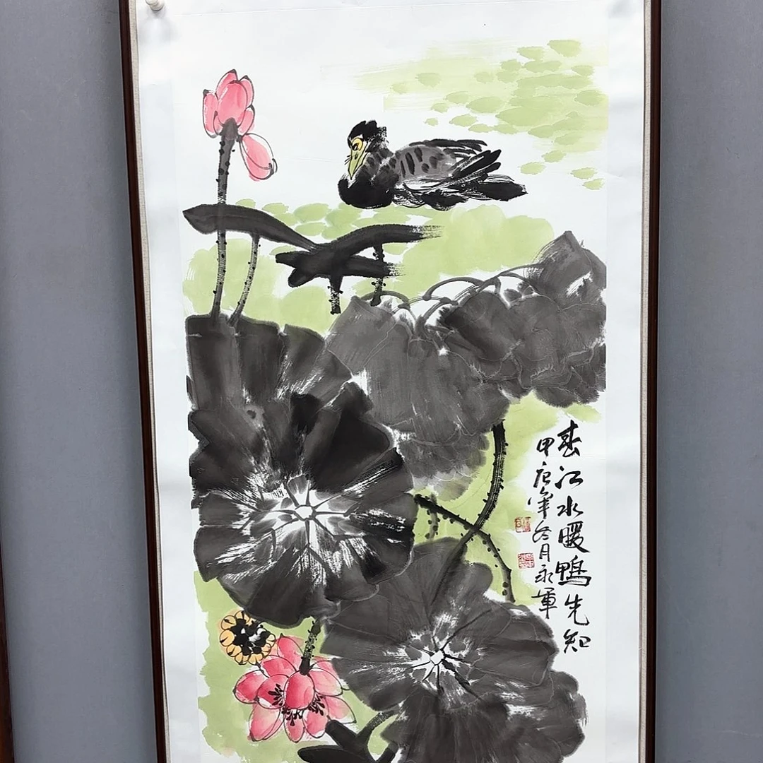 国画艺术家真人手绘