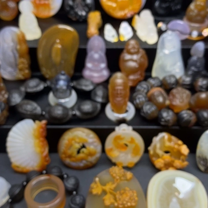 玛瑙/玉髓未镶嵌吊坠(不含链)