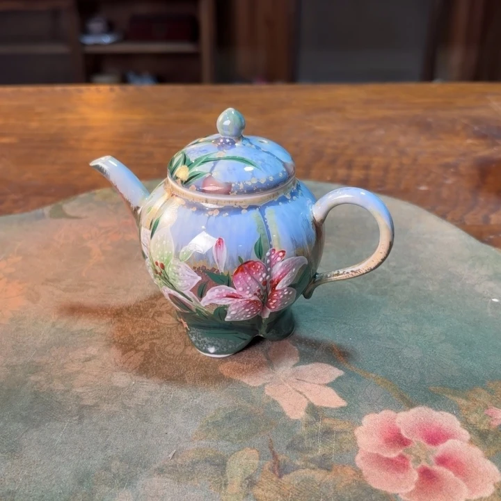 柴烧纯手工手绘陶瓷