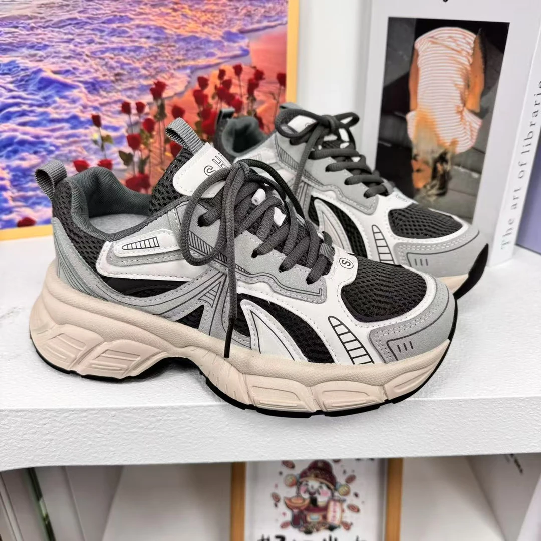 KC868春季新款老爹鞋女学生韩版百搭厚底增高休闲百搭轻便运动鞋