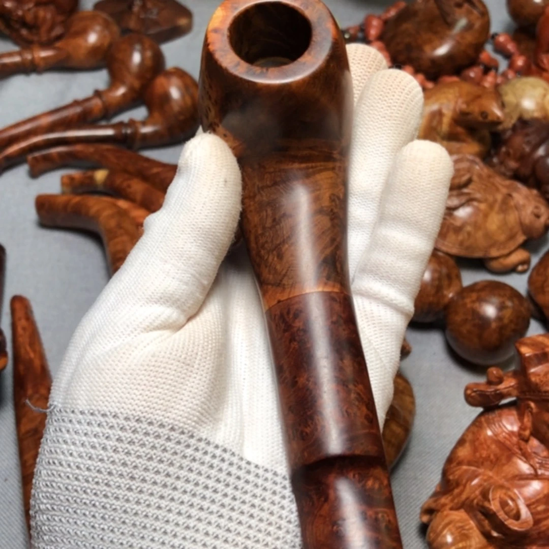 【闪购商品】木逆**上麻梨疙瘩火琉璃手把件