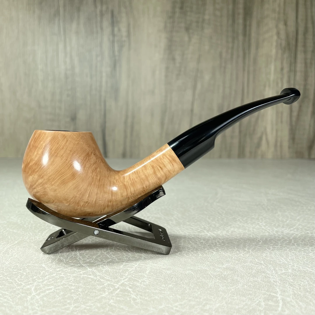【稀有原木福尔摩斯弯】手工烟斗进口石楠木设计款斗嘴3mm烟道
