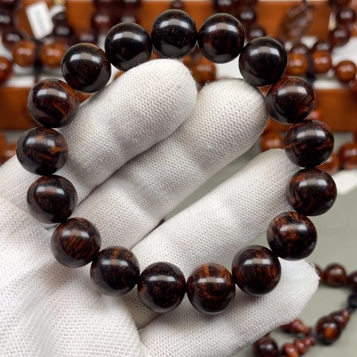 黄花梨/降香黄檀手串/手链胡*剑海南黄花梨