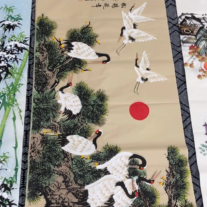 枕书斋画廊的直播间