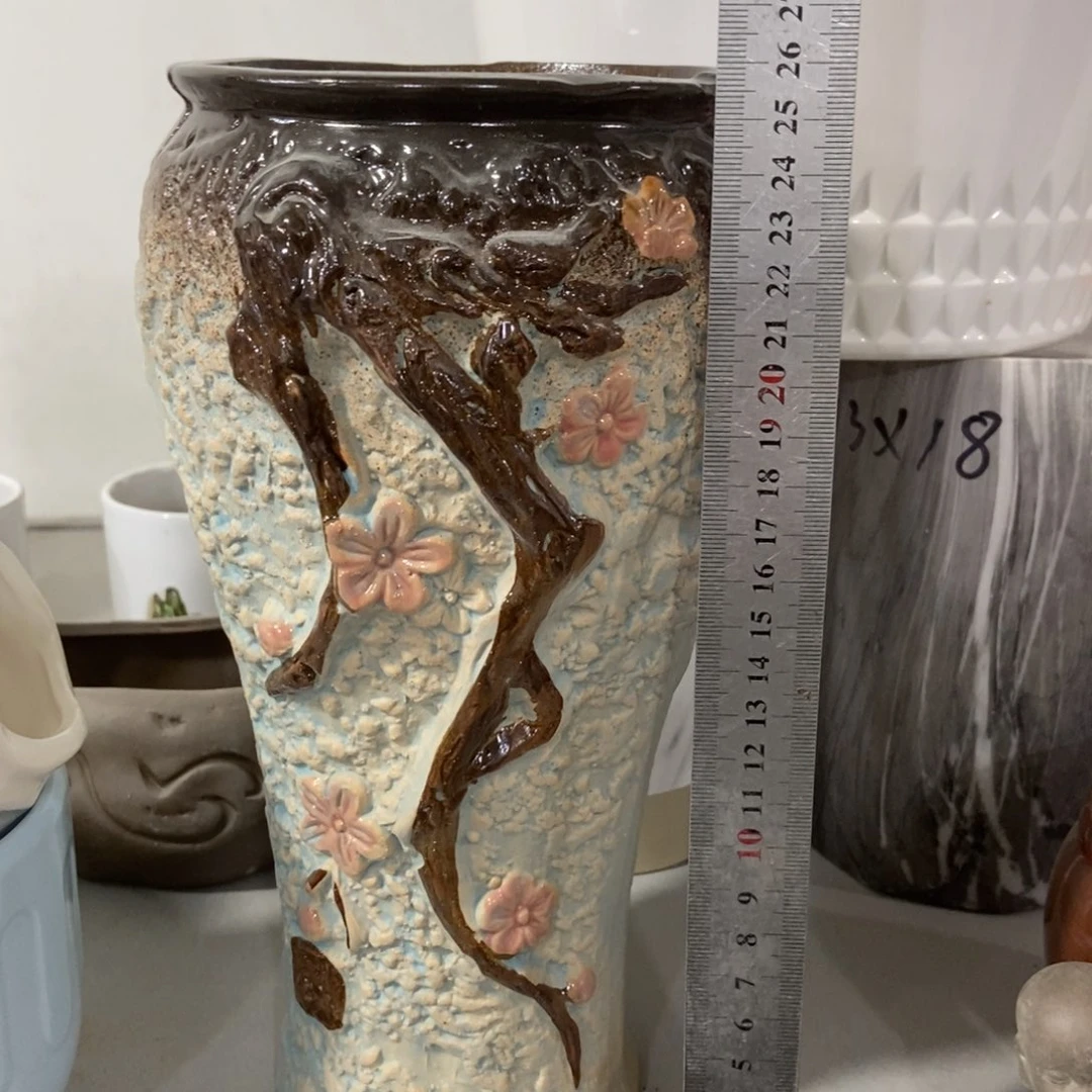 红陶高温陶瓷花盆