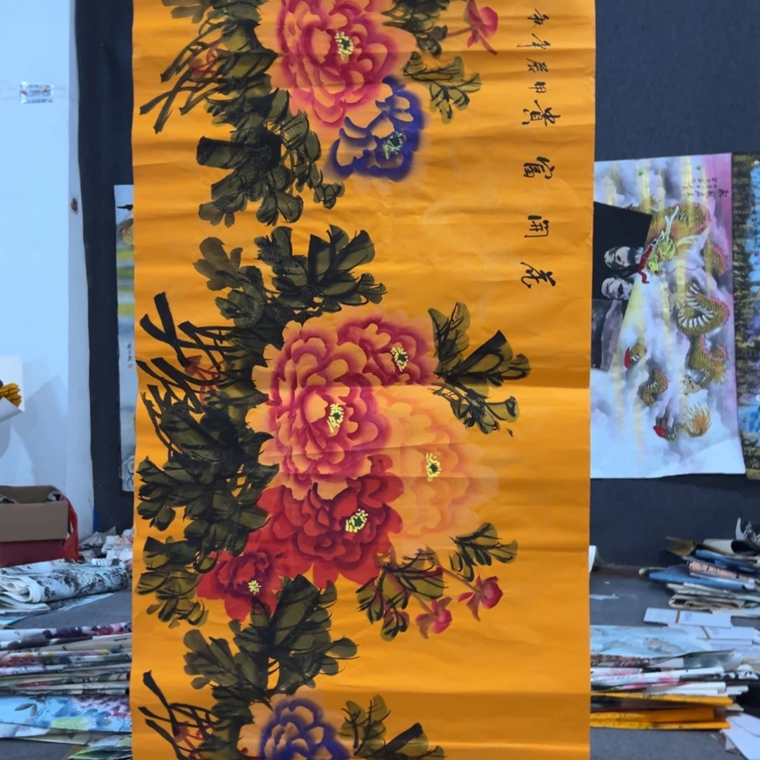 国画国画作品画心一张