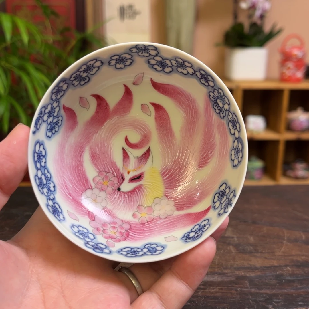 柴烧手工手绘陶瓷