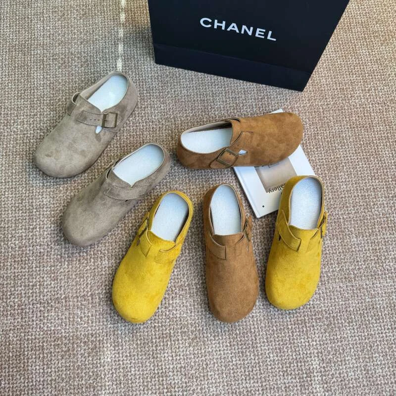 2025新款复古麂皮乐福鞋 舒适透气 软底休闲单鞋女夏季潮鞋