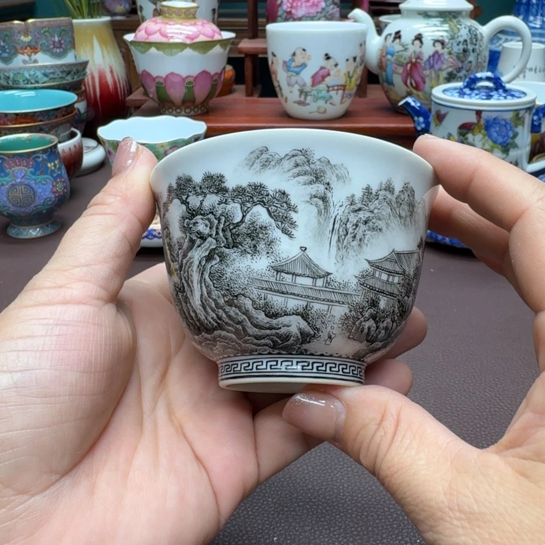 瓷片景德镇仿古手工制作精品展示