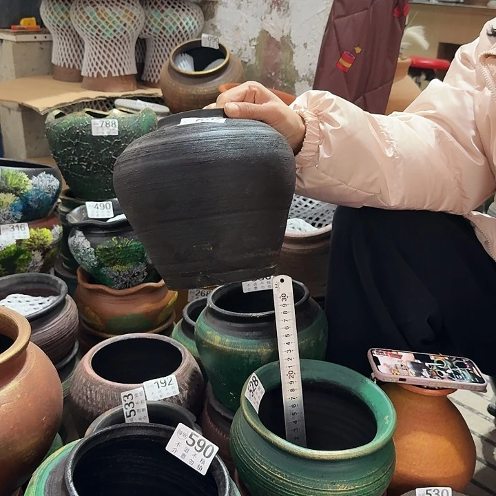 瑕疵黑坛子607高度20口径8