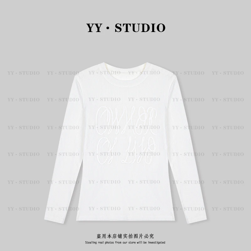 【YANYAN】夏季新款圆领字母长袖T恤YY-2397