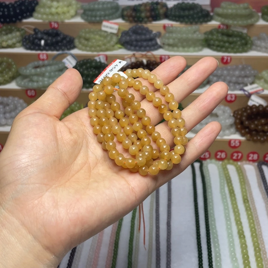 美***厂颈饰未镶嵌和田玉6mmW