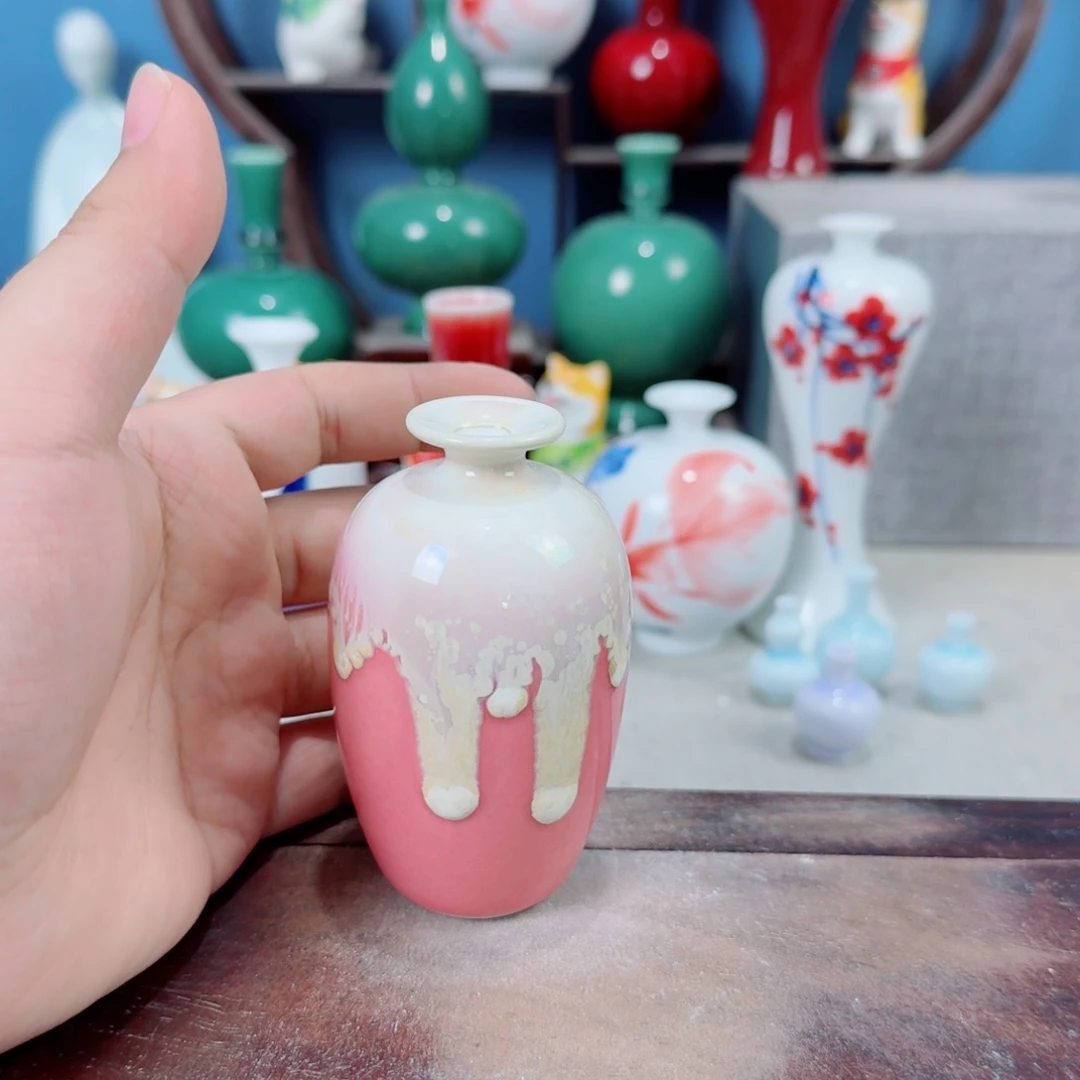 陶瓷手工小花器摆件