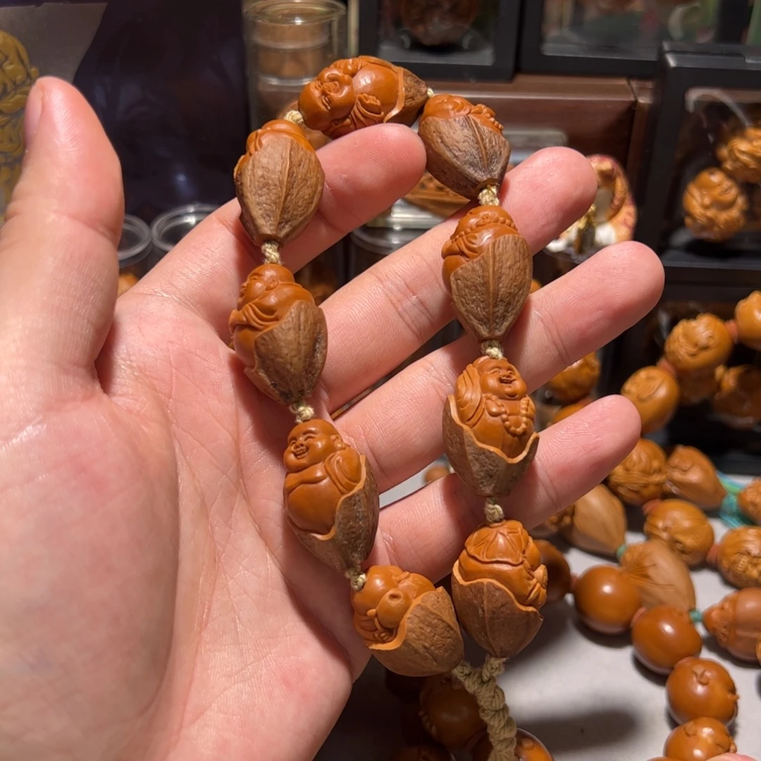 骑***箭橄榄核手串/手链手工弥勒包衣