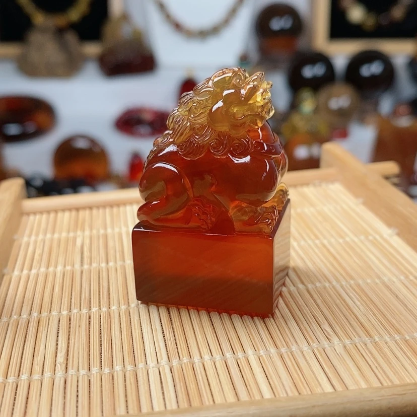 【闪购商品】琥珀颈饰未镶嵌印章