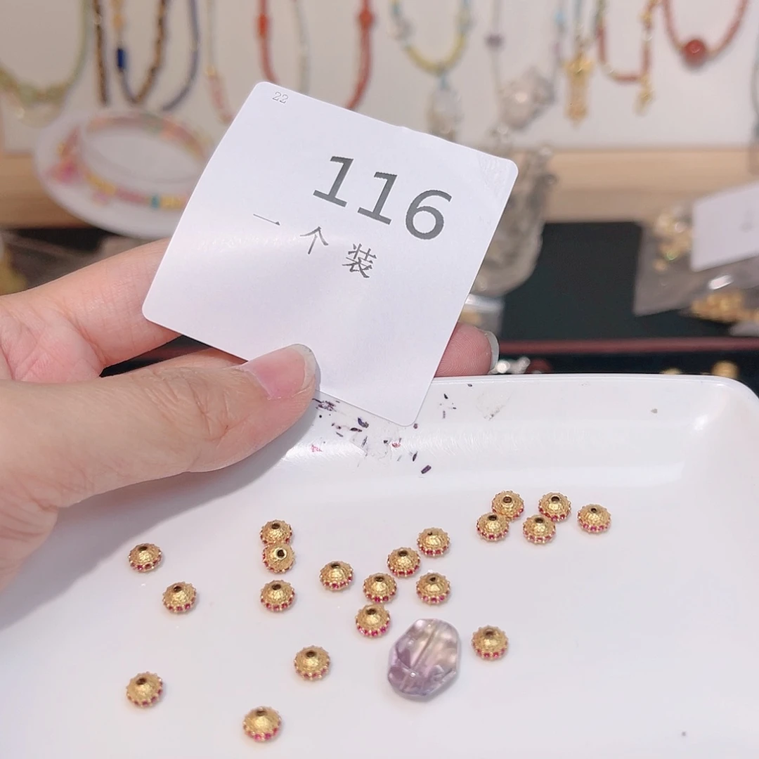 紫晶珠宝半成品银S925镀金镶嵌116