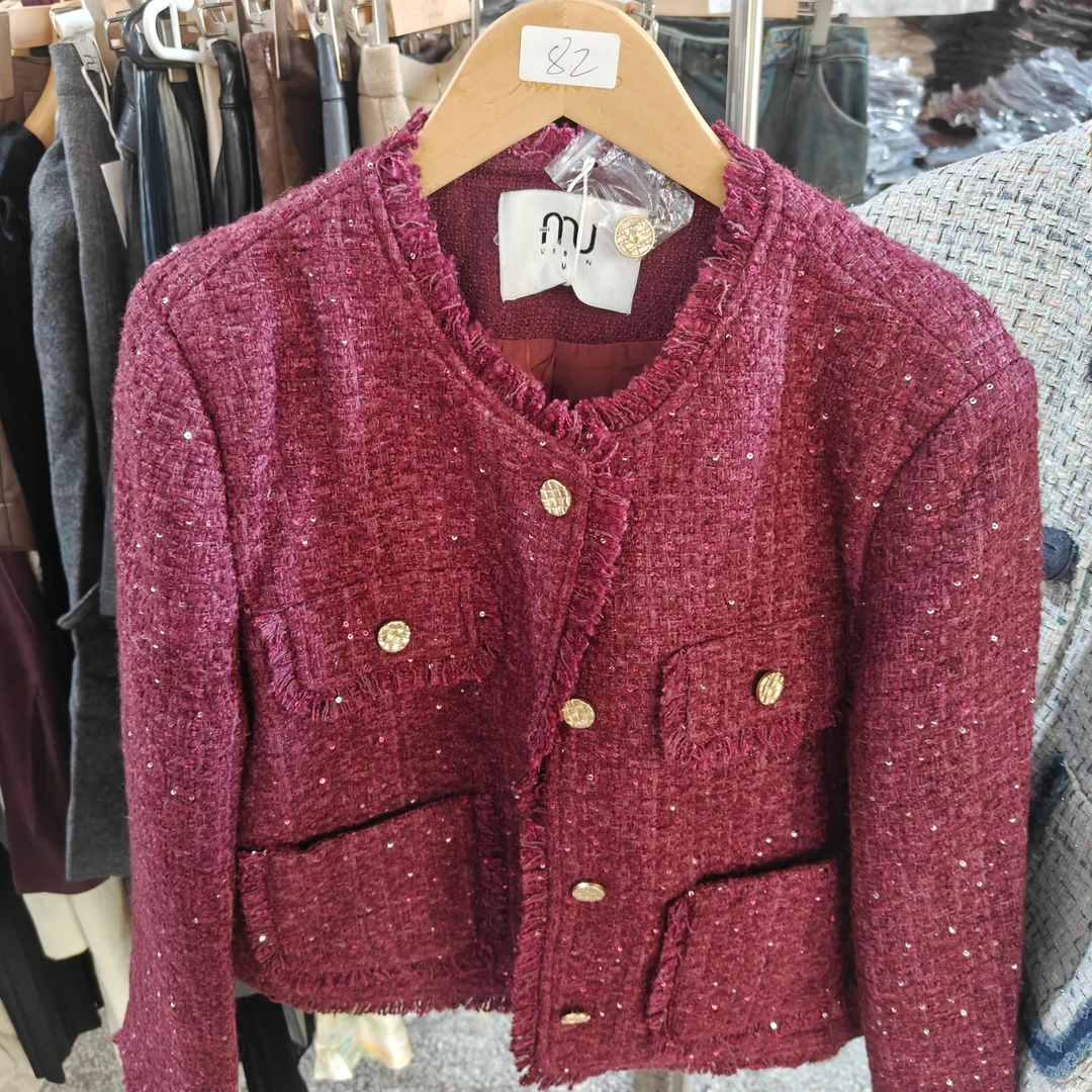 宽松型加绒加厚款短款女装短外套女秋冬百搭春秋秋季