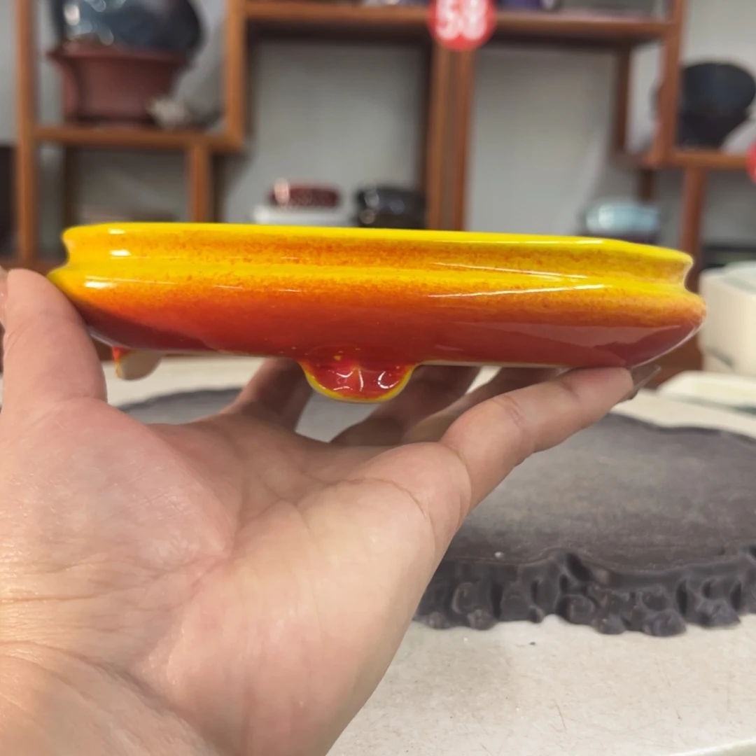 紫砂花盆3.5/14/10瑕疵