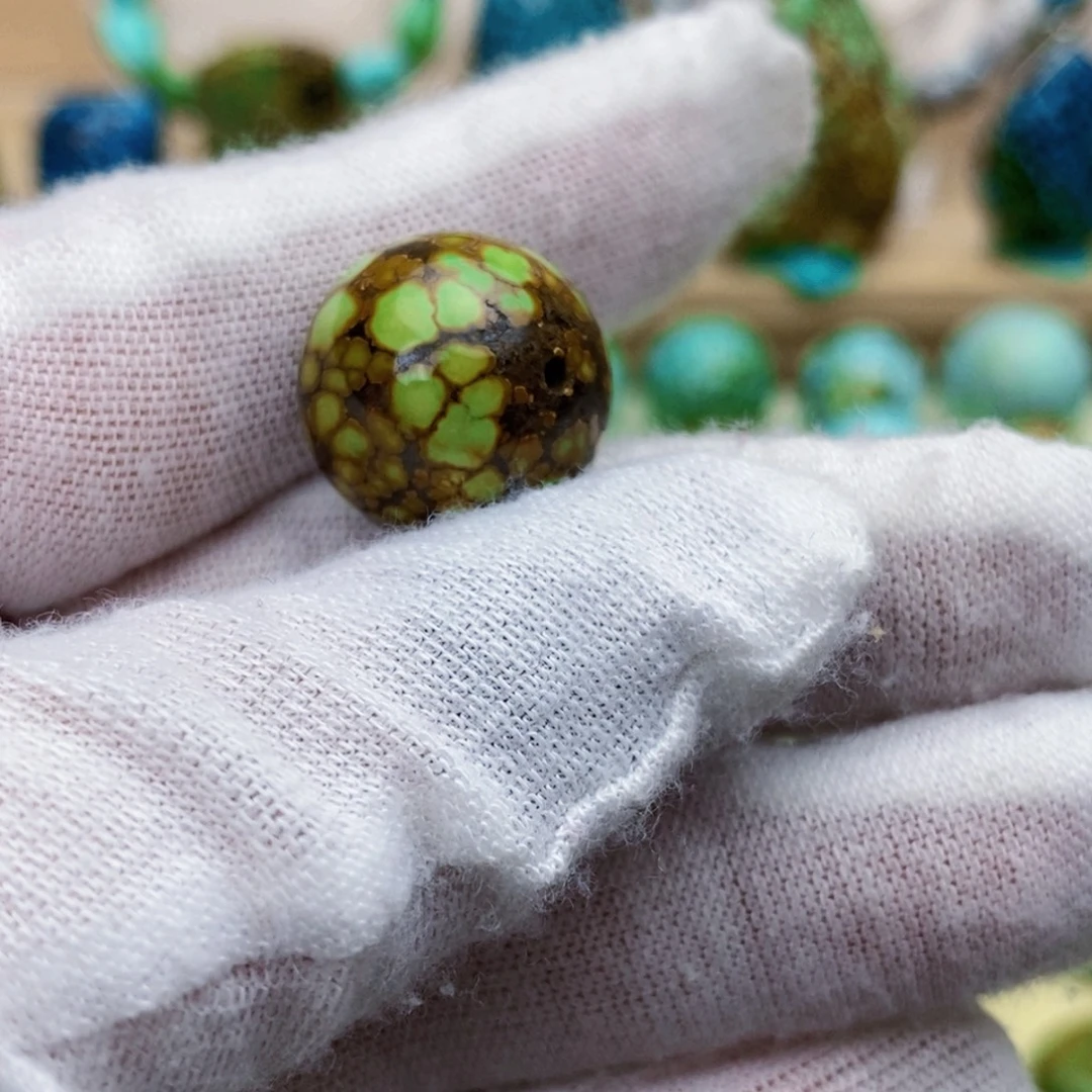 定制绿松石未镶嵌圆珠