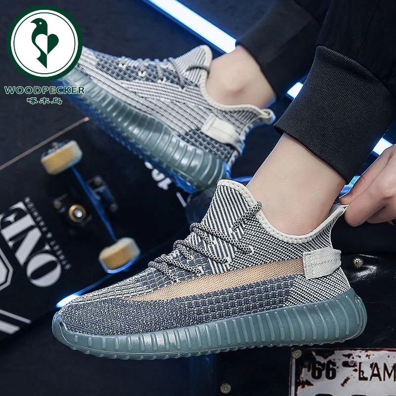 【正品】啄木鸟男士2025春夏新款透气网鞋潮鞋百搭休闲运动椰子舒适