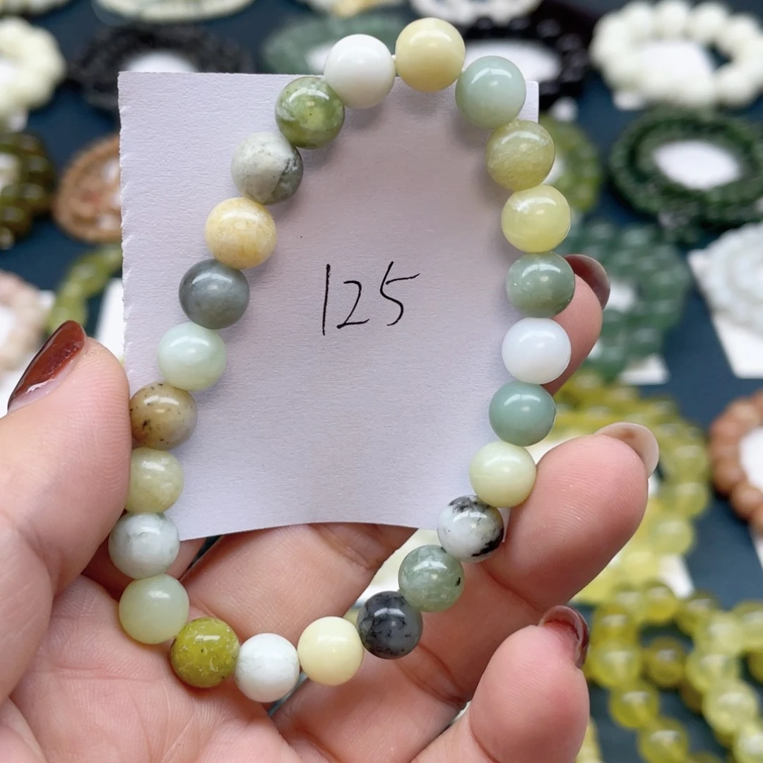 未镶嵌蛇纹石玉手串