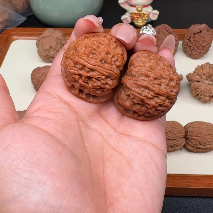 把件文玩核桃妮*雯全品白狮子36.5