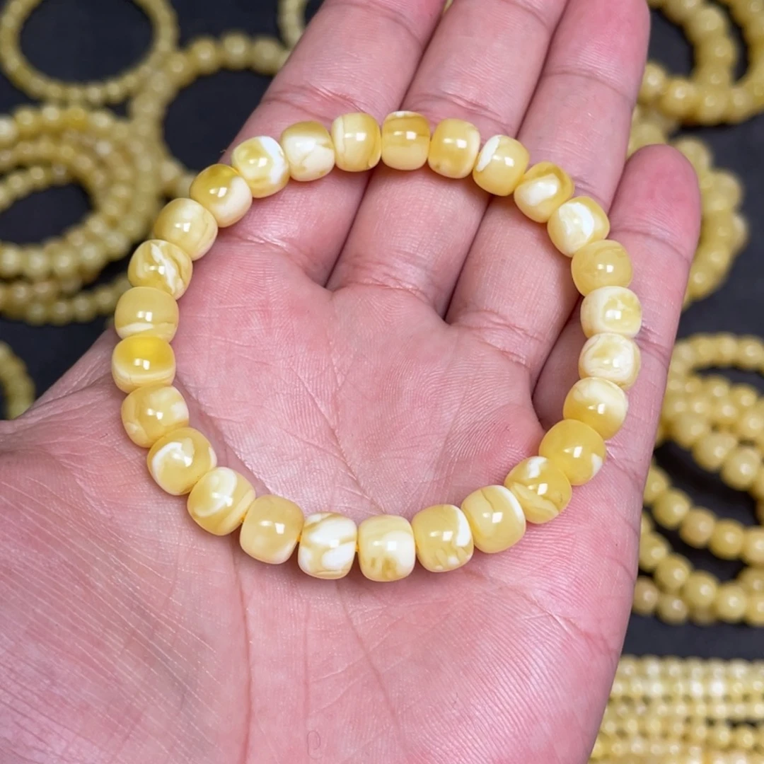 蜜蜡未镶嵌裸石蜜蜡手串8.3mm