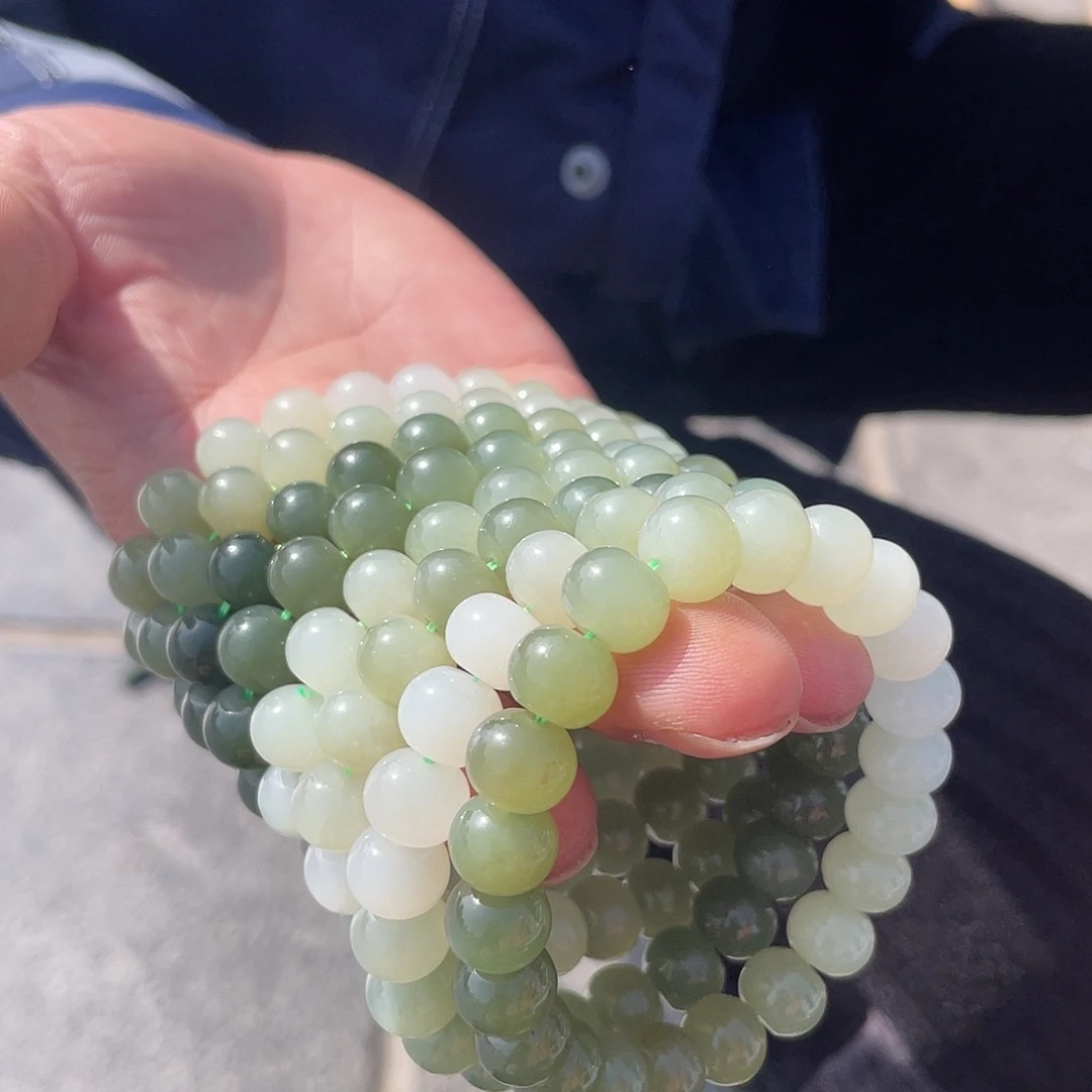 和田玉颈饰未镶嵌多样性发货，发其一