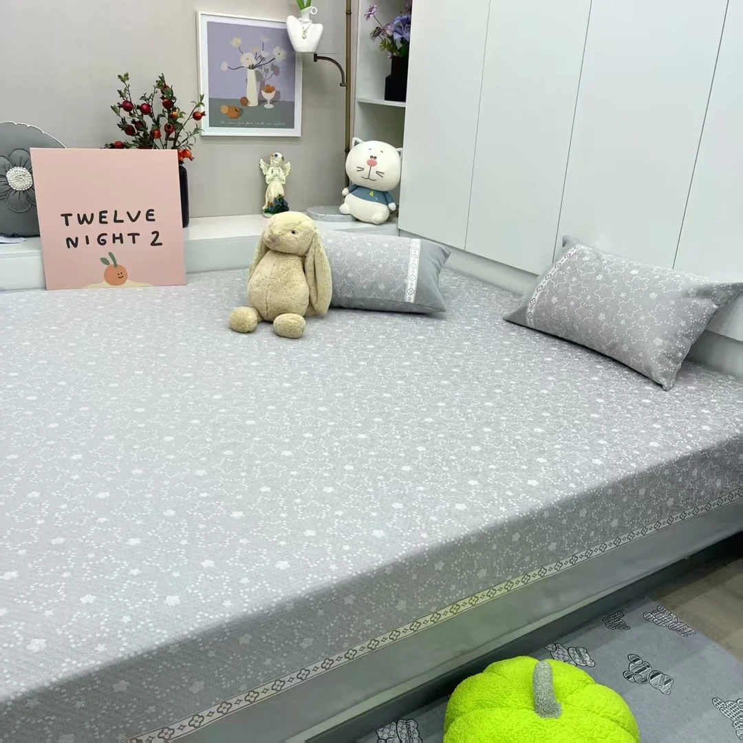 暖木杨 星星乐园【小】高端雪尼尔通用防滑柔软亲肤轻奢榻榻米床盖