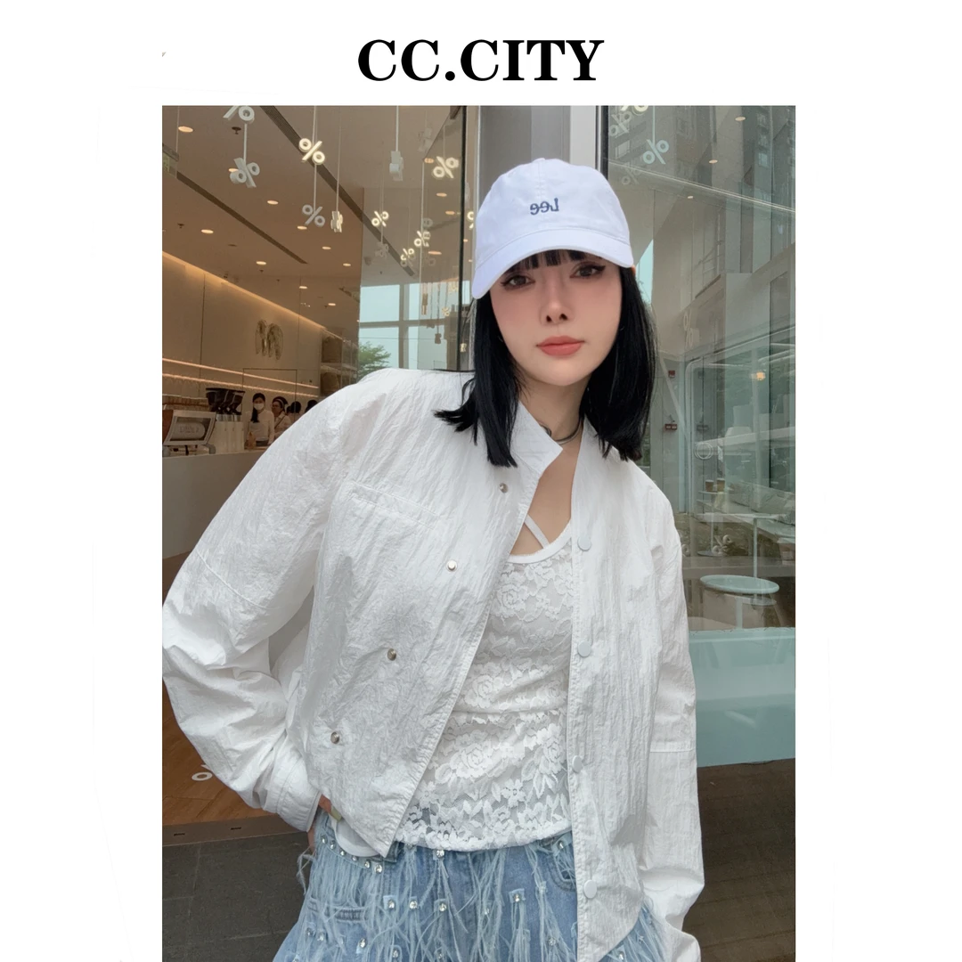 【蔡丽丽 & 添羽 】时尚洋气百搭简约防晒服外套W9211