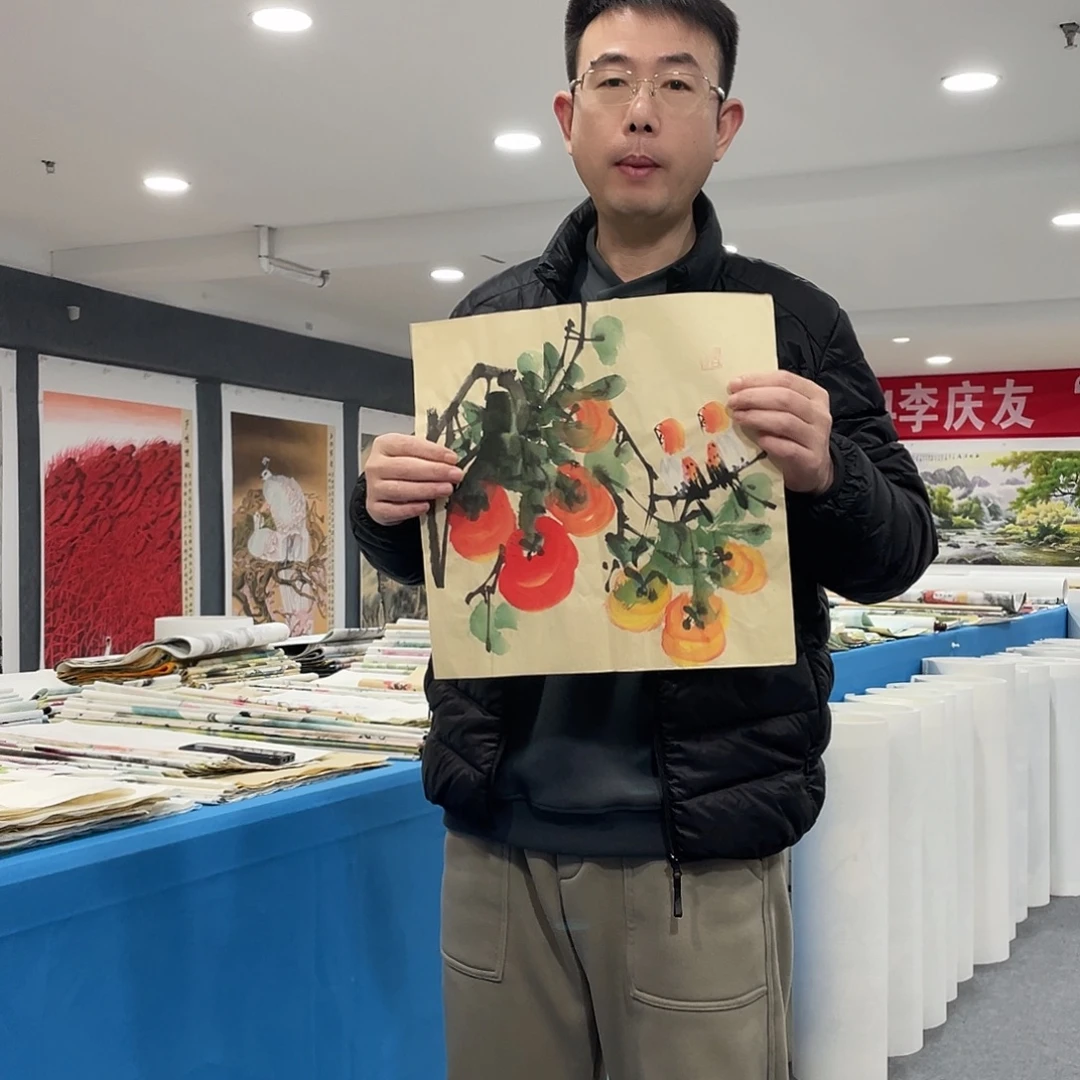 国画今天早上国画作品展示