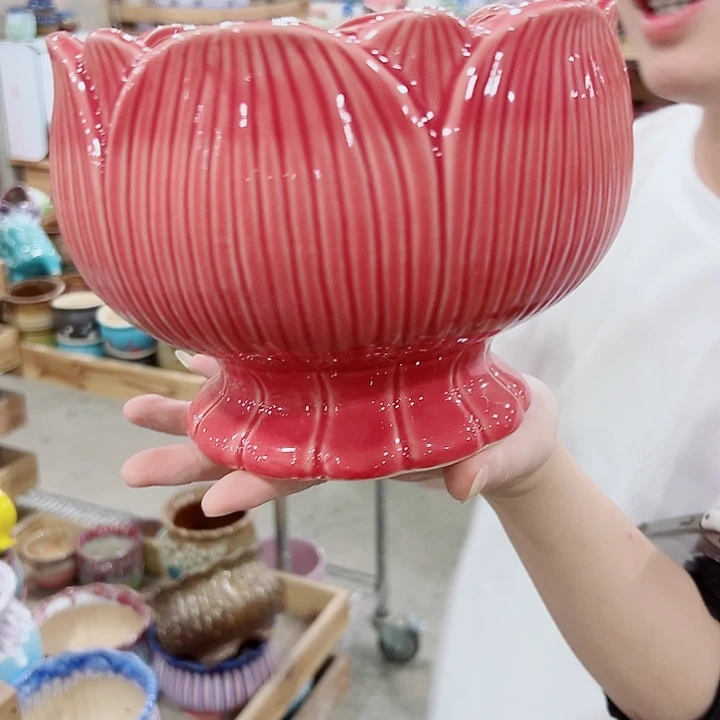 有孔，满10元发货多肉陶瓷花盆