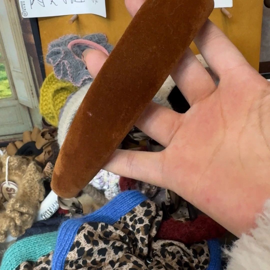 布艺铁合金焦糖色发箍